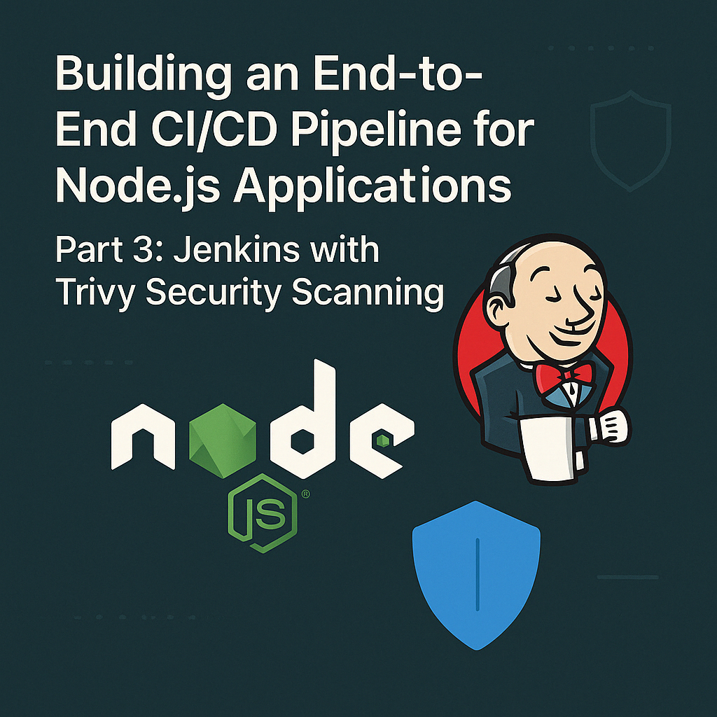 Building an End-to-End CI/CD Pipeline for Node.js Applications - Part 3: Jenkins with Trivy Security Scanning
